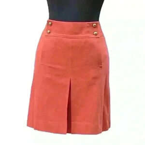Tory Burch Orange A-Line Skirt